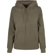 Build Your Brand Basic Full Zip Sweatshirt Vert XS Femme