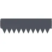 vidaXL Bordure de jardin, 10 pièces, 103 x 30 cm, acier, anthracite