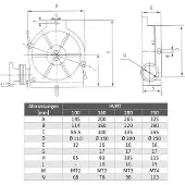 Elmag Table ronde horizontale/verticale , 82850