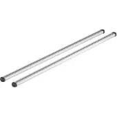 Nordrive N15075 Barres de toit Helio en aluminium avec revêtement en caoutchouc, 120 cm