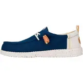 HEY DUDE Wally Summer Linen Modrý