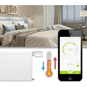 MOES TV-02 Vanne de radiateur intelligente, Zigbee, Blanc