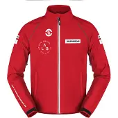 Spidi Veste textile Pit Lane pour moto, rouge, taille XL