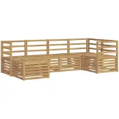 vidaXL Ensemble de canapés d'extérieur , 6 pièces, polyester blanc