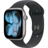 Apple Watch Series 11 OLED 46 mm Numérique 416 x 496 pixels Écran tactile Gris Wifi GPS (satellite)