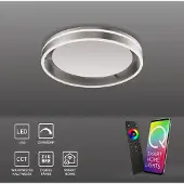 Paul Neuhaus 8414-55 Q-VITO Smart Home Deckenleuchte silber 28 W