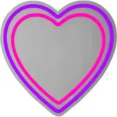Lumineo Lumière Décorative Heart 33 X 32 X 2 Cm