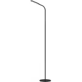 Platinet Lampe sur pied 10 W, télécommande, noire
