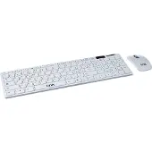 Link&Bikini Clavier Slim Link avec souris sans fil blanche