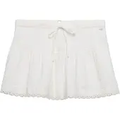 Superdry Broderie Trim Short Skirt Blanc L Femme