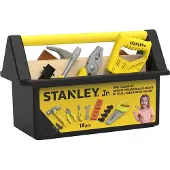 Stanley Jr. Pretend Play Open Toolbox Set Educational Toy Jaune Enfants
