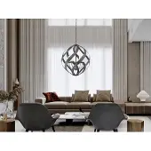 Quintiesse Grande lampe d'extérieur suspendue Vieux noir E14 40W Forgeron