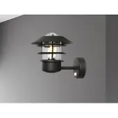 Elstead Lighting Applique d'extérieur avec détecteur Helsingor, noire, 1xE27x60W, métal, dim. : 23,6 x 21,8 x 26 cm, IP44, Elstead