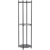 Hubsch Cylindre D'étagère Standard Noir | 020703