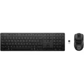 HP Kit Mouse Tastiera 490c Unic (IT, Filaire, Sans fil), Clavier, Noir