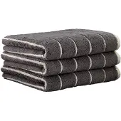 Cawoe Serviette anthracite / gris clair