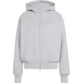 Adidas Soft Lux Full Zip Sweatshirt Gris S / Regular Femme