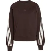 Adidas Sweat de sport 'Kit 3-Stripes Sweatshirt Long' chocolat / blanc