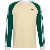 Adidas Originals T-Shirt '3-STRIPES LONGSLEEVE' beige / vert / blanc