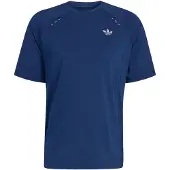 Adidas Tech Trefoil Essentials Polyester Short Sleeve T-shirt Bleu S Homme