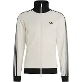 Adidas Originals Veste de survêtement 'Classic' noir / blanc cassé