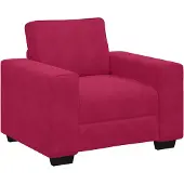 vidaXL Fauteuil Bordeaux 100x77x82 cm Velours