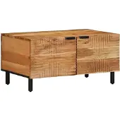 vidaXL Table basse 80x50x40 cm en bois massif d'acacia