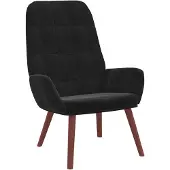 vidaXL Fauteuil relax noir velours