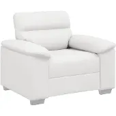 vidaXL Fauteuil blanc 100x81x84 cm Simili cuir
