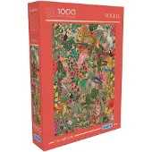 Gibsons Puzzle Soleil - 1000 pièces - Animaux de la jungle - carton durable