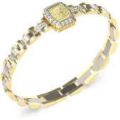 GUESS Lion King Lion Crystal Bracelet Doré Homme