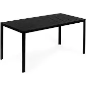 B2X Table de jardin traiteur 156 x 78 cm Noir