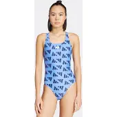 Adidas Maillot de bain 1 pièce dos en V avec logo graphique femme