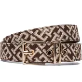 Tommy Hilfiger Square 2.5 Jacquard Belt Marron 75 cm Femme