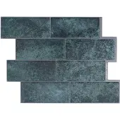 vidaXL : Carrelage pour métro, 20 pièces, bleu-vert, 29 x 21 cm, en polyuréthane et PET