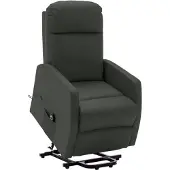 vidaXL Fauteuil releveur anthracite similicuir