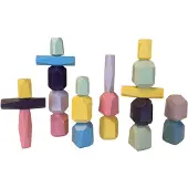 Magni Montessori Stacking And Balancing Stones Multicolore Enfants
