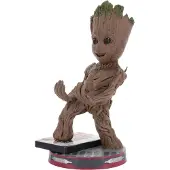 Cable Guys Marvel Smiley Toddler Groot Cable Guys Charging Stand 22 Cm Marron