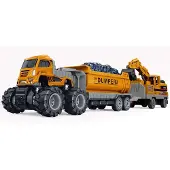 Toymax Die-cast dumper w/hangers, excavator & friction