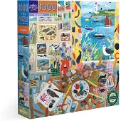 Eeboo Puzzle Seabirds - 1000 pièces