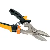 Fiskars Powergear Aviation Snip Straight Sheet Metal Scissors 38.1 Mm Argenté