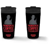 Pyramide Mug de voyage en métal Stranger Things Coffee And Contemplation