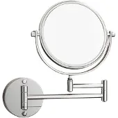 OEM Miroir de bain pliable argenté, 15 cm