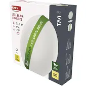 Emos LED plafonnier TIVI 12,5W, étanche, blanc, rond, 38cm, 1875lm, au lieu d'une ampoule de 130W, blanc chaud 3000K, classe d'efficacité B, ZM3418