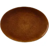 Bitz Assiette Bitz Oval Black Amber 45x34 cm