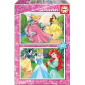 Educa - Puzzle Disney Ksiniczki 2x20 elementów - Oficjalny Produkt Premium