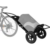 Sepnine 8009T Trailer 20KG, Aluminium, Pliable, Roues 30,48cm - Noir
