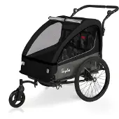 Sepnine BT920 Remorque Vélo Enfants – 2 Places, Pliable, Noir