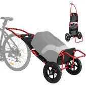 Sepnine 8009T Trailer 20KG, Aluminium, Pliable, Roues 30,48cm - Rouge