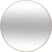Atmosphera Miroir Alice en métal doré - diamètre 76 cm
